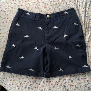 Navy Vineyard Vines Embroidered Men’s Shorts